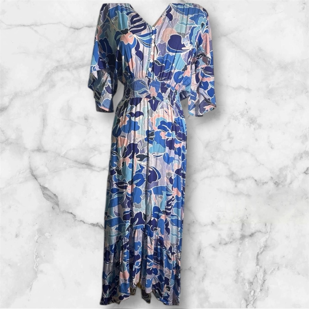 Anthropologie Abel the‎ Label Boho Floral Maxi Hi
Low Dress Size Small